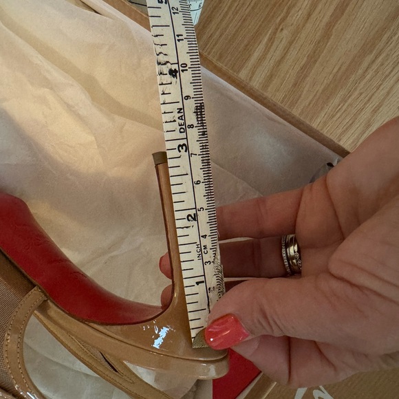 Authentic Christian Louboutin mesh sling backs - Picture 9 of 9